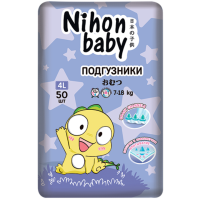 ПРОДУКТЫ ДЛЯ ДЕТЕЙ БелЭмса БелЭмса подгузники Nihon baby Maxi 4L (7-18кг) N50